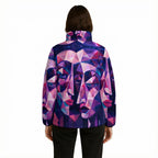 All Over Print Warm Quilted Polyester Jacket