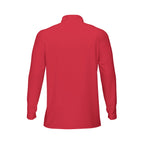 Maglia sportiva da uomo con stampa all-over, colletto e maniche lunghe | Interlock