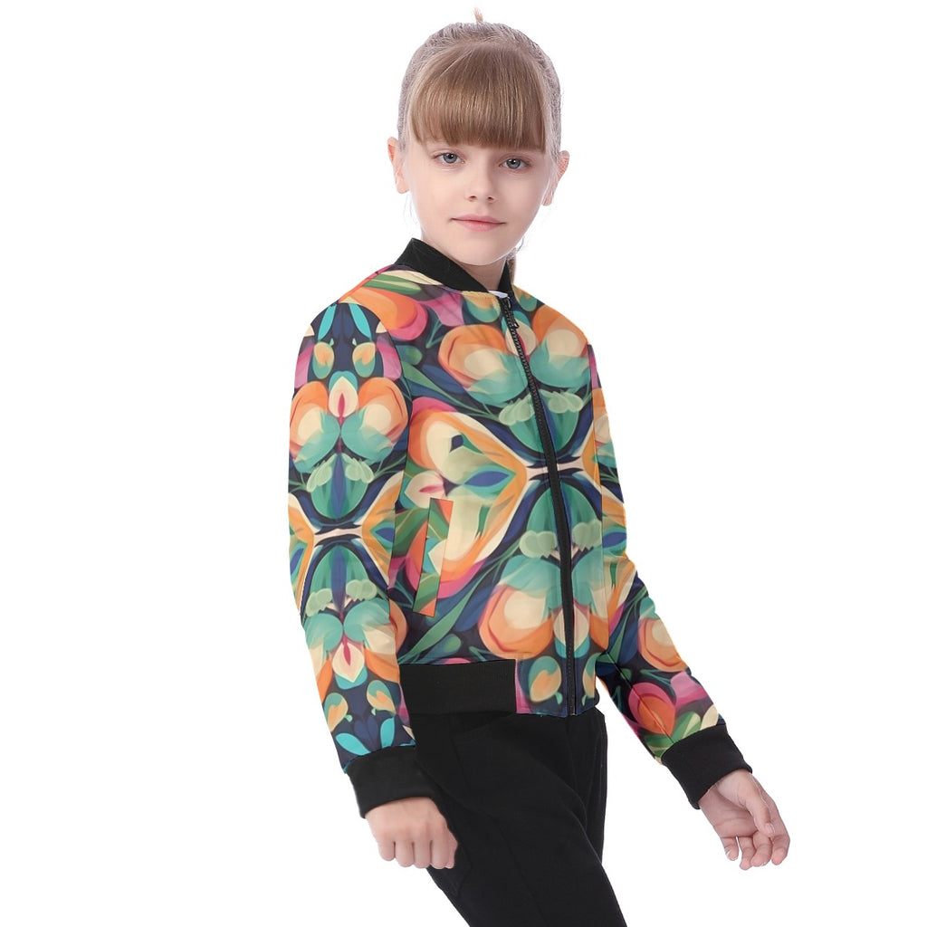 Blouson aviateur enfant à imprimé intégral