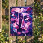 Thickened Rectangular Iron Wall Painting Printed in Canada