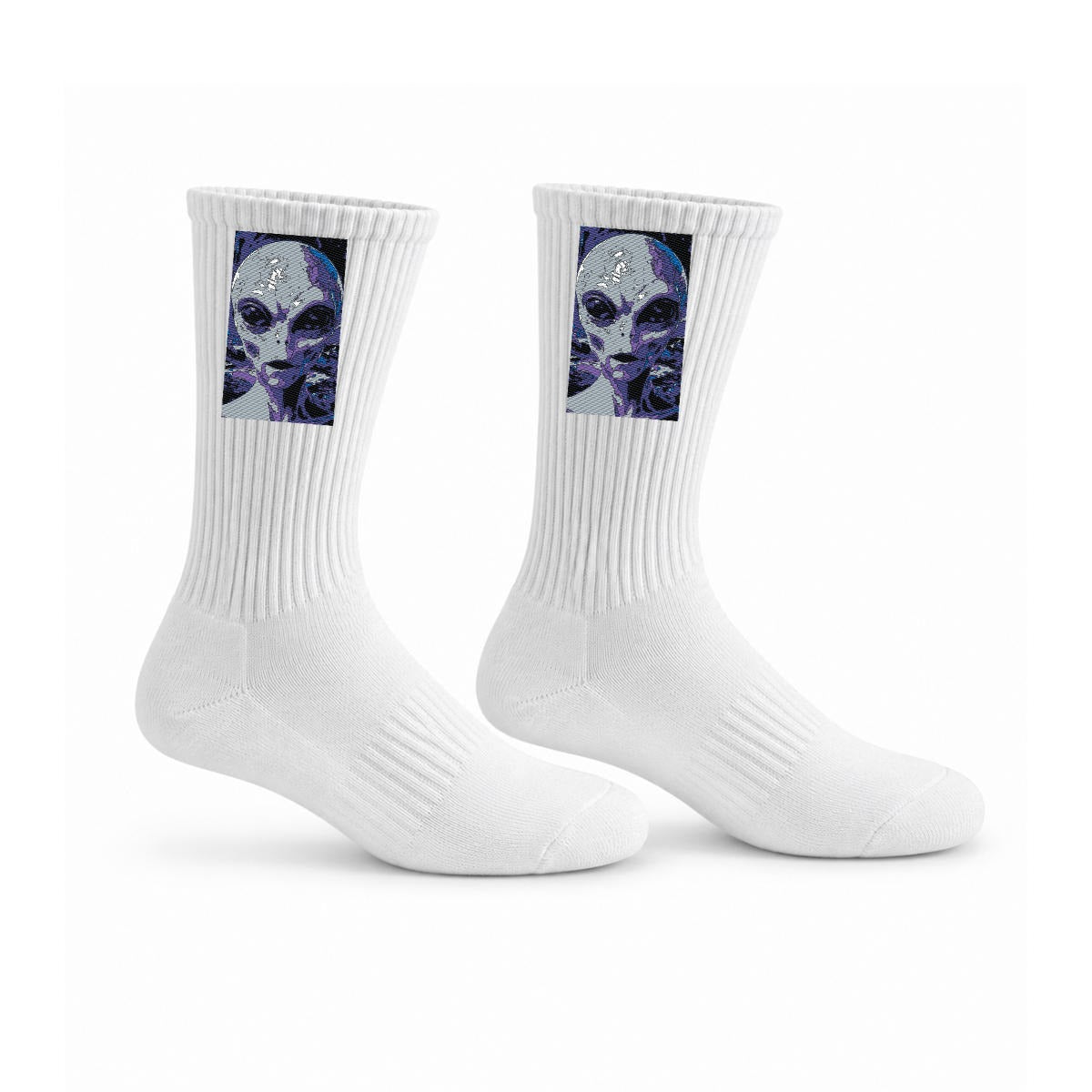 Embroidery Sports Cotton Crew Socks|Cotton