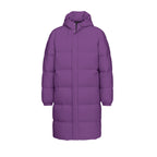 Piumino lungo unisex con stampa all-over