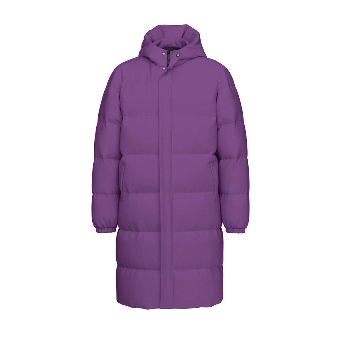 Piumino lungo unisex con stampa all-over