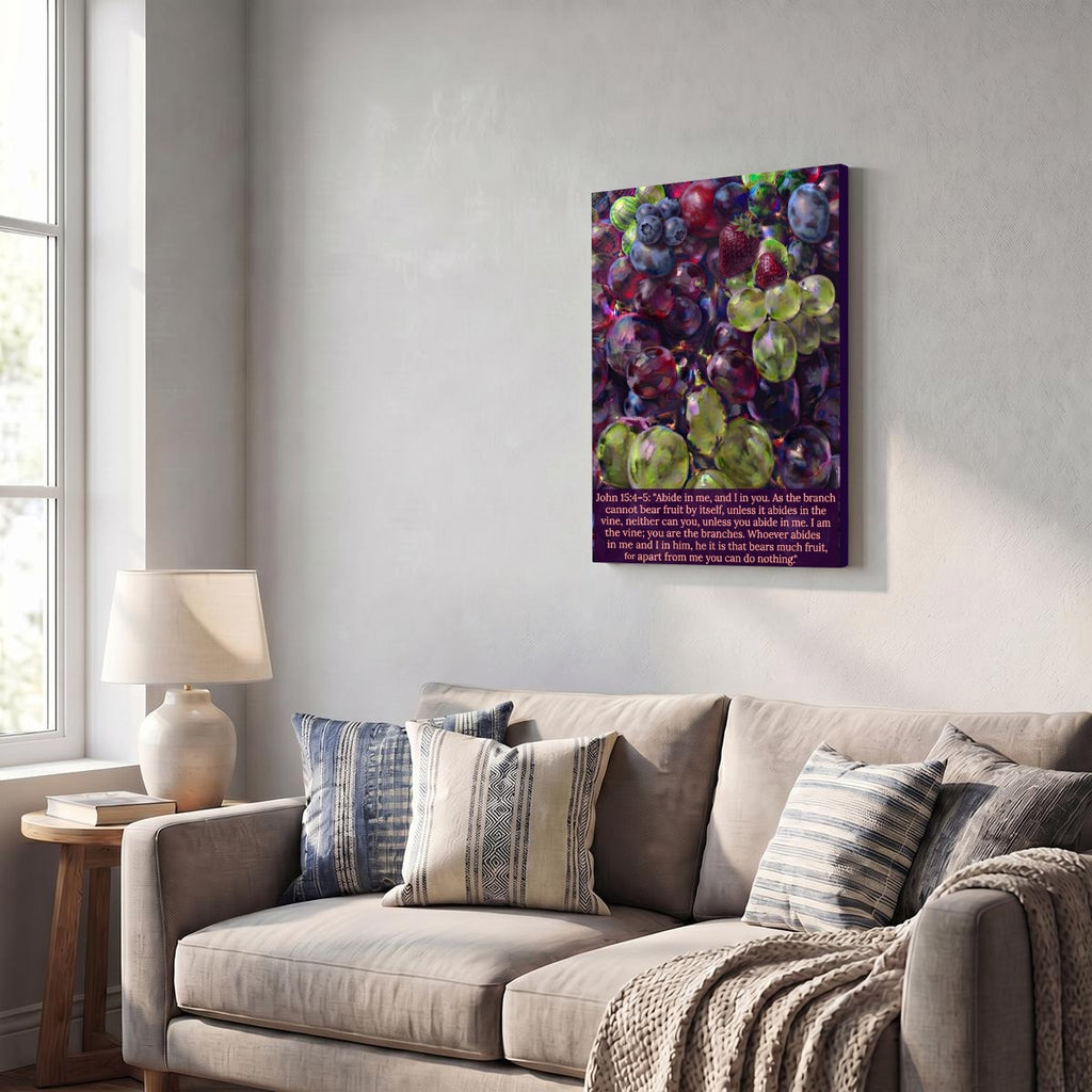 Vertical Framed Canvas Wall Art Printed in Canada