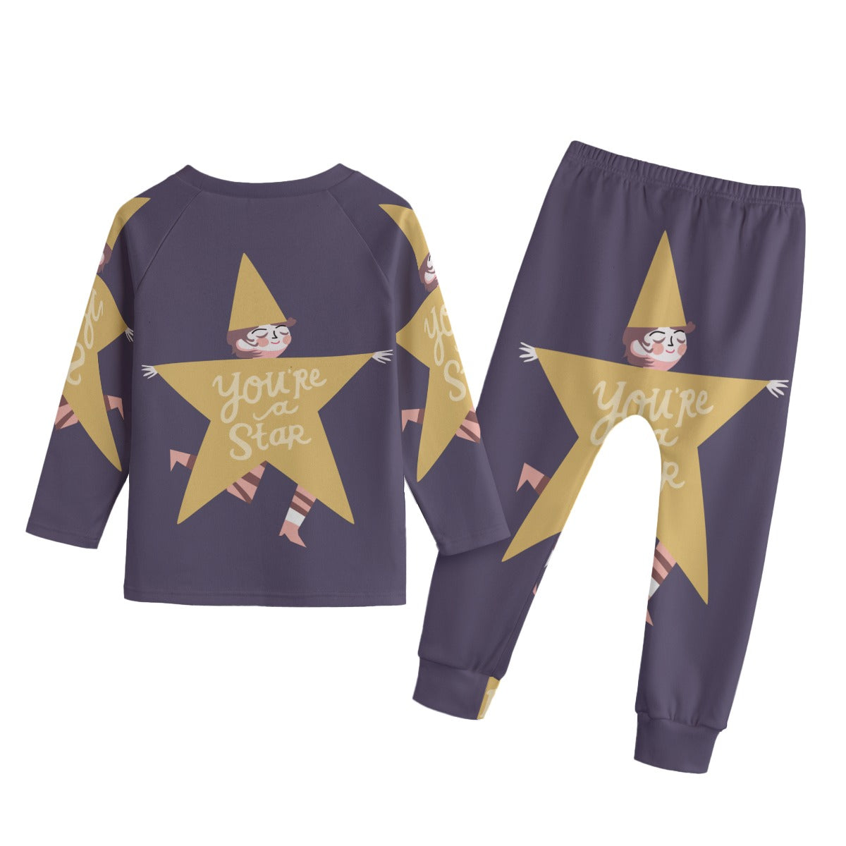 All-Over Print Kid's Knitted Fleece Set