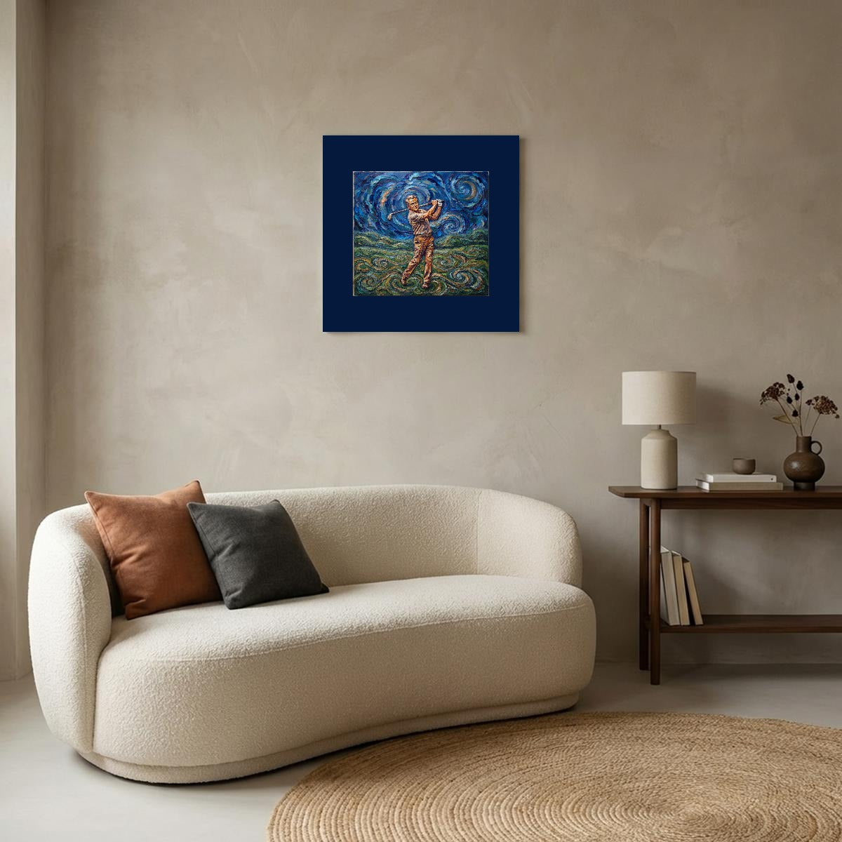 Golf, Mancave, Father, brother, uncle, Grandpa theme Decorative Canvas Printed in Canada