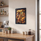 Thickened Rectangular Iron Wall Painting Printed in Canada
