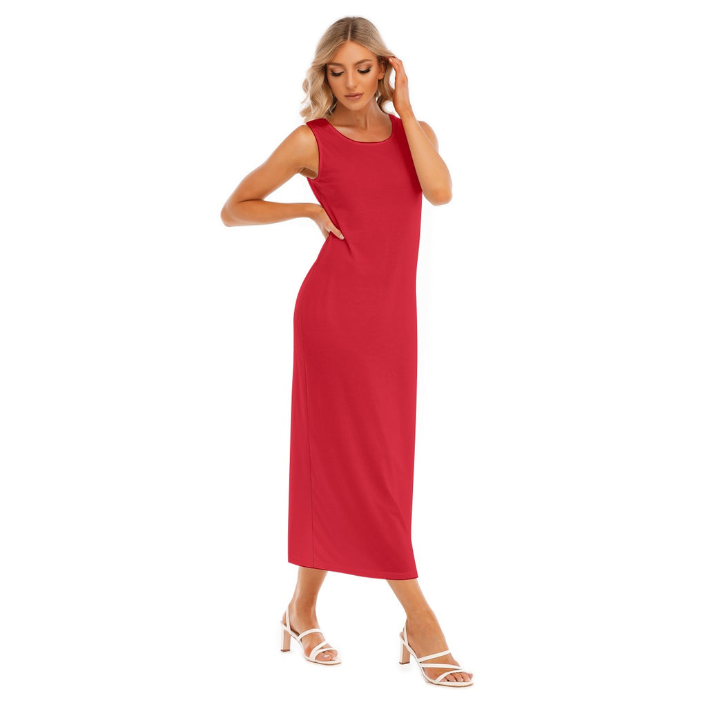 All-Over Print Women's Tank Top Long Dress