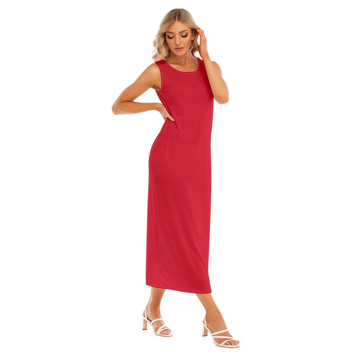 All-Over Print Women's Tank Top Long Dress