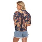 All-Over Print Women's V-neck Shirts