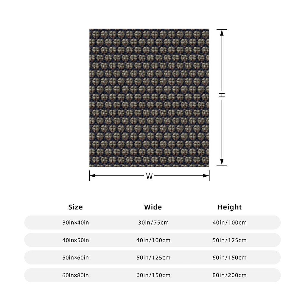 Gram Flannel Blanket - Vertical Style Printed in USA|280GSM