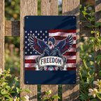 American Eagle Thickened Rectangular Iron Wall Painting