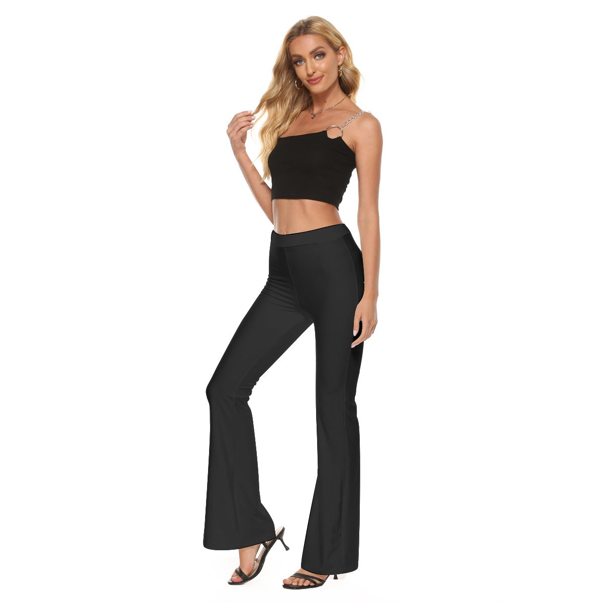 All-Over Print Women's High Elastic Flare Pants