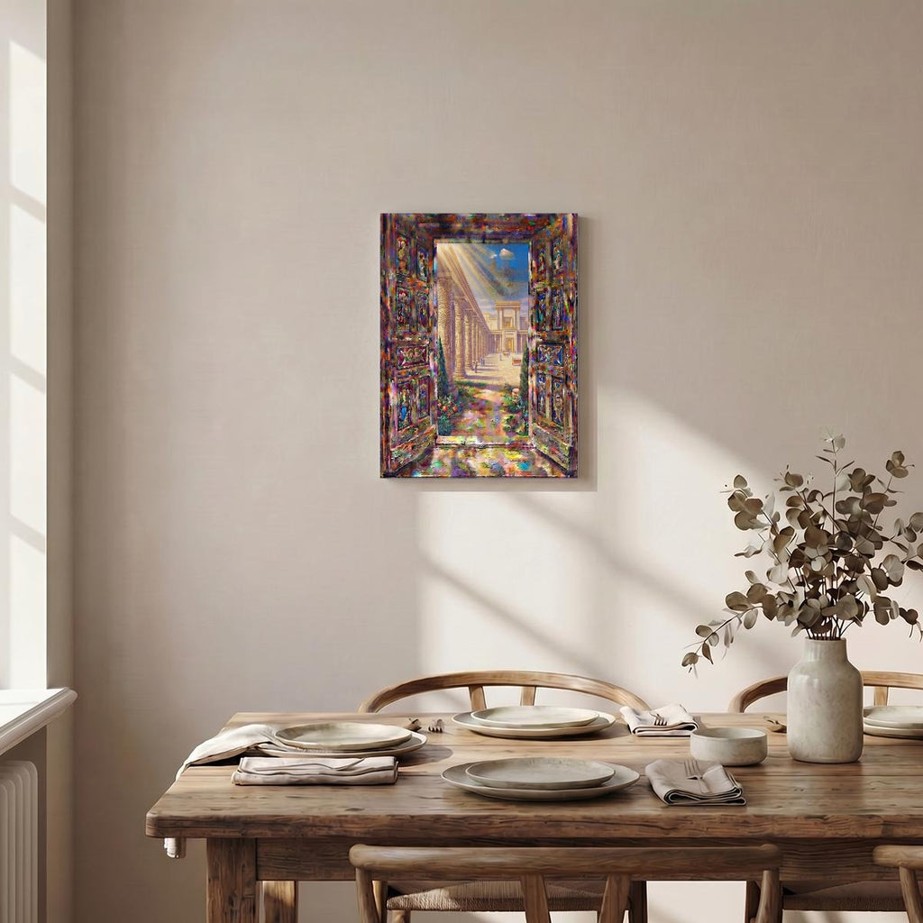 LIght Through An Open Door Designs WIth Purpose Brand Vertical Framed Canvas Wall
