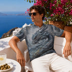 All-Over Print Men's Heavyweight Polyester Polo Shirt|210GSM