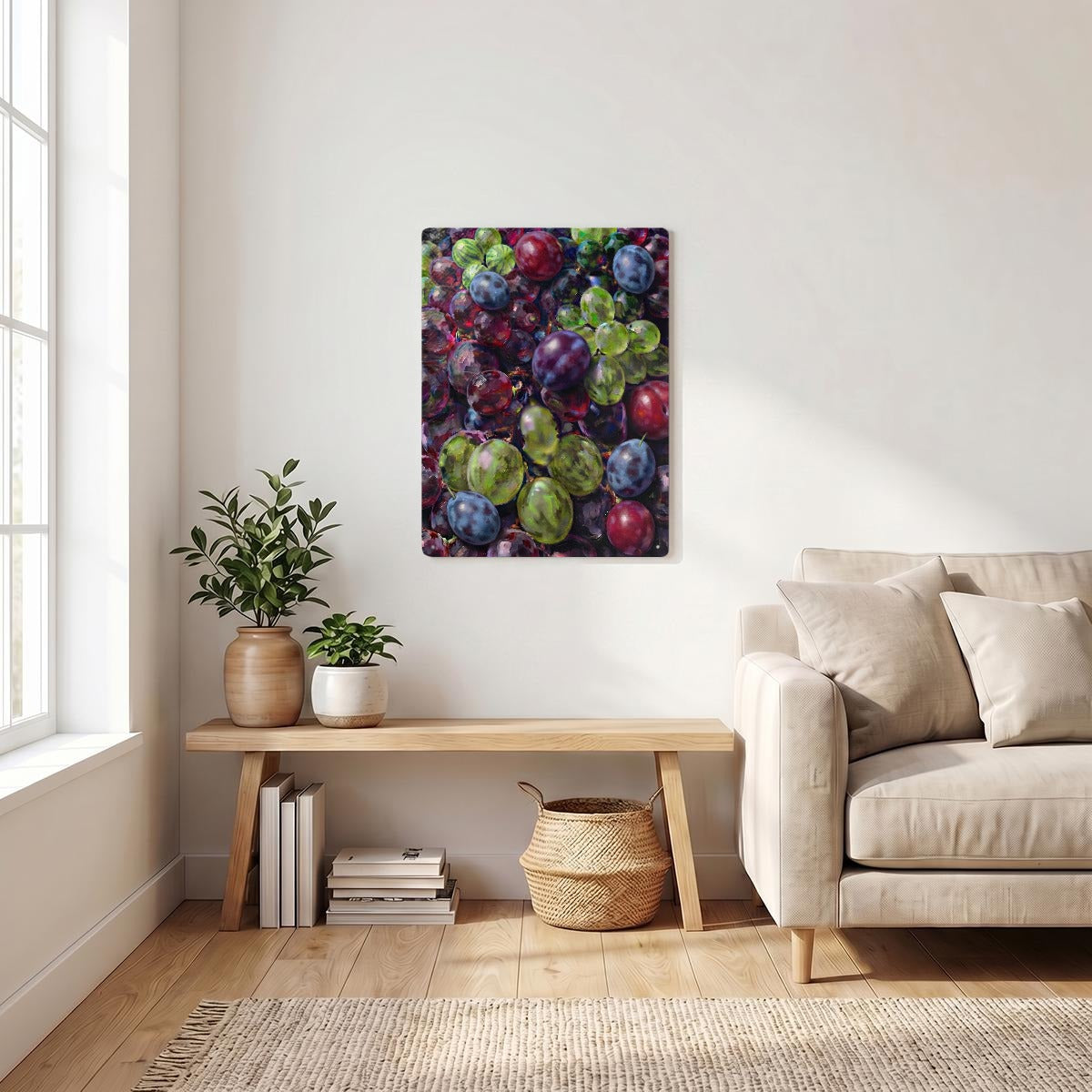 Bare Good Fruit Thickened Rectangular Iron Wall Painting