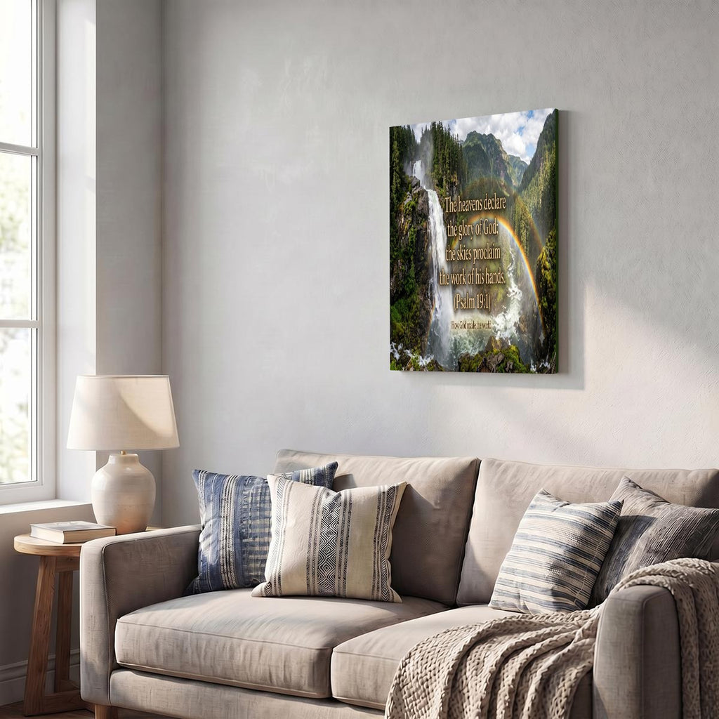 Vertical Framed Canvas Wall Art Printed in Canada