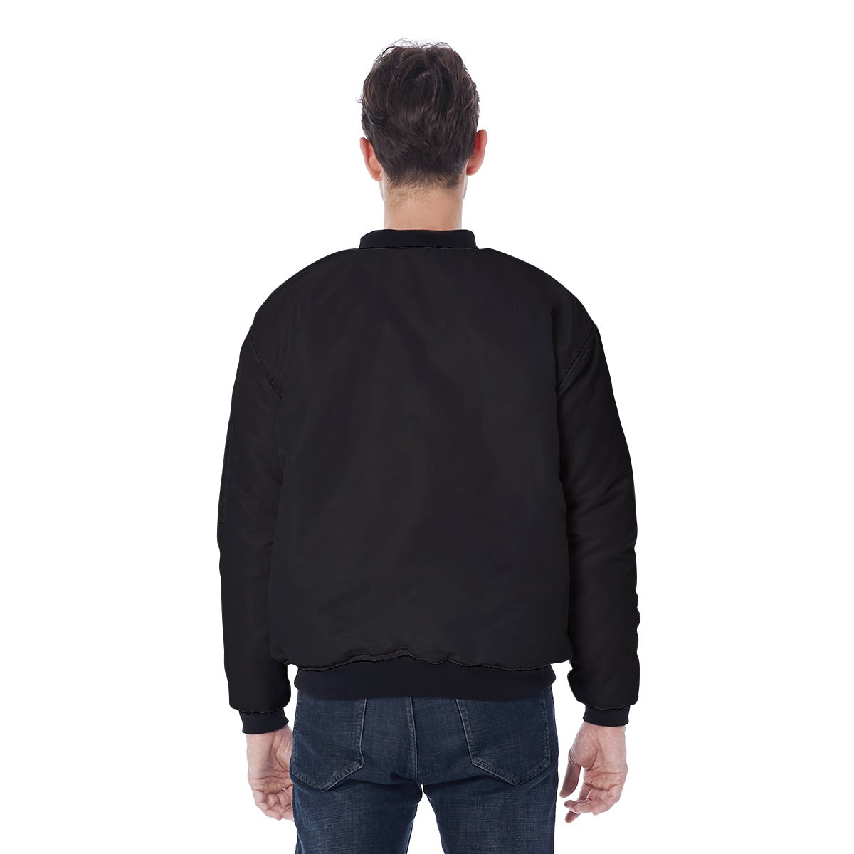 All-Over Print Men's Jacket With Sleeve Pocket