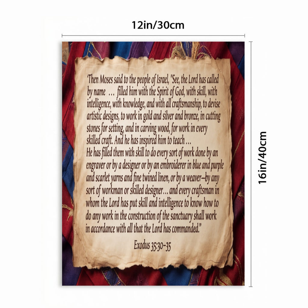 Bible Themed Quotes Designs WIth Purpose Brand Vertical Framed Canvas Wall