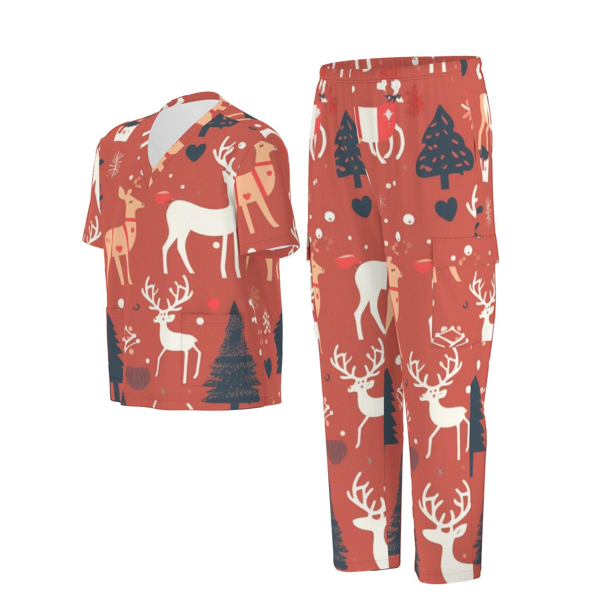 All-Over Print Unisex Scrub Set|Birdseye