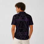 Polo en polyester épais pour homme à impression intégrale|210GSM