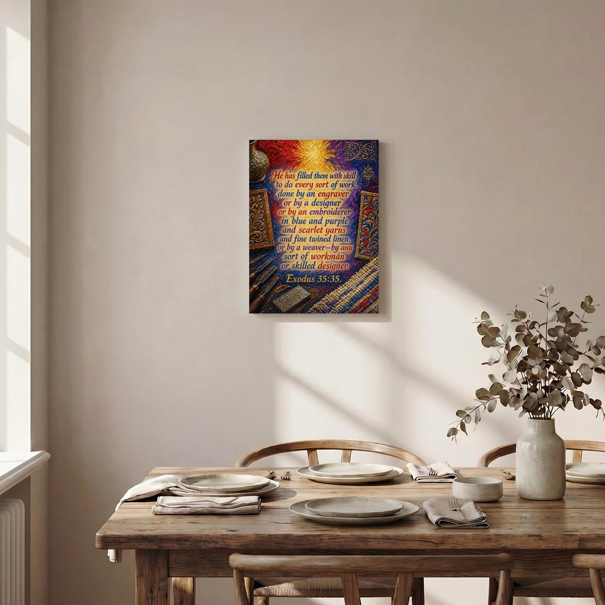 Beautiful that is nice now make a new painting with same quote in a bigger font