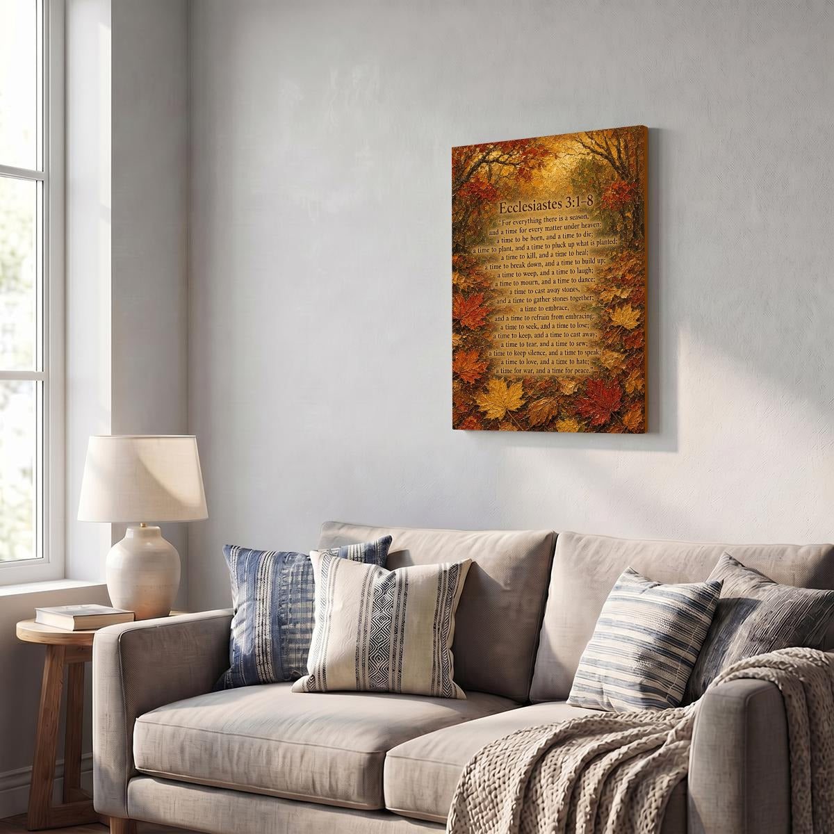 Vertical Framed Canvas Wall Art Printed in Canada