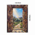 LIght Through AN Open Door Designs WIth Purpose Brand Vertical Framed Canvas Wall
