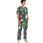 All-Over Print Unisex Scrub Set With Six Pocket