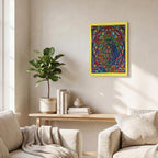 Thickened Rectangular Iron Wall Painting Printed in Canada