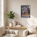 Thickened Rectangular Iron Wall Painting Printed in Canada
