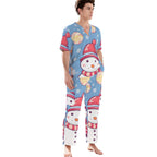 All-Over Print Unisex Scrub Set With Six Pocket