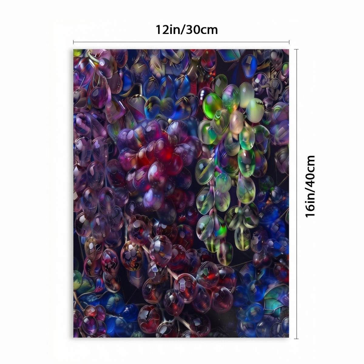 Bare Good Fruit Collection Vertical Framed Canvas Wall Art Printed in Canada