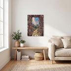 Light Through An Open Door Thickened Rectangular Iron Wall Painting