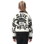 Chaqueta bomber para niño con estampado integral