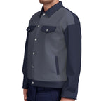 Giacca unisex con stampa all-over e revers | Cotone 245 g/m²