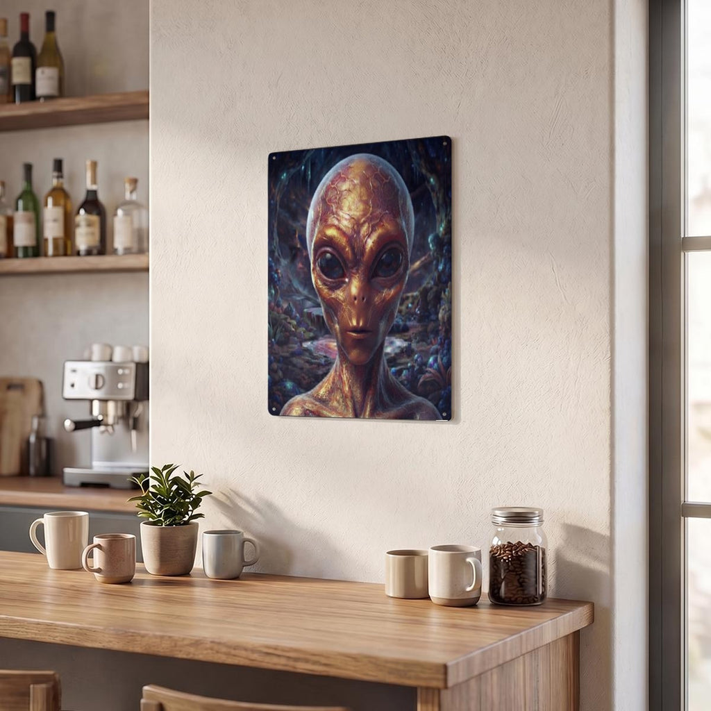 Thickened Rectangular Iron Wall Painting Printed in Canada