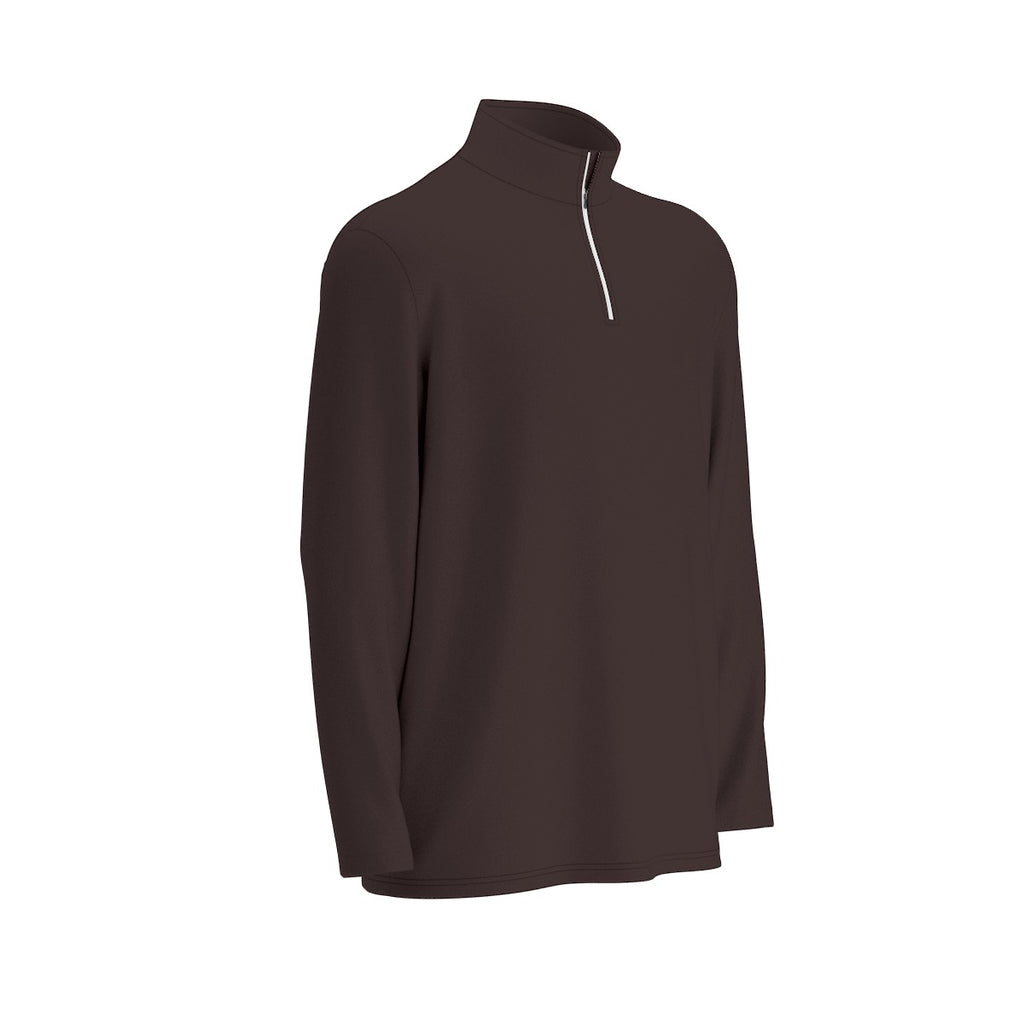 All-Over Print Men's Sports Collar Jersey With Long Sleeve