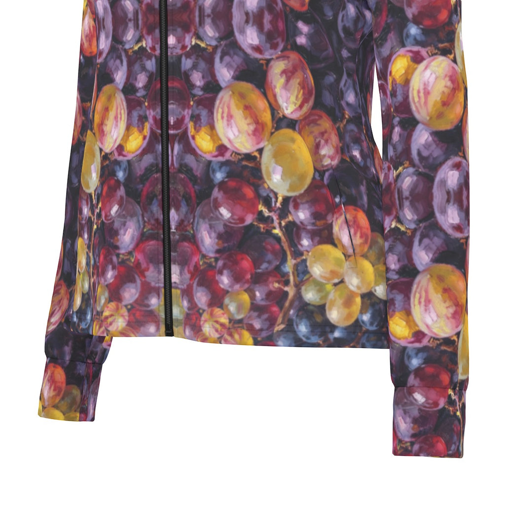 Coat of Many Colors Collection - Bare Good Fruit  Women's Long Sleeve Thumbhole Jacket|230GSM