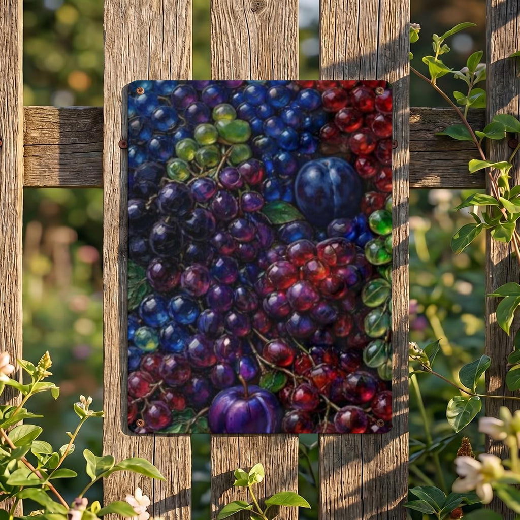 Bare Good Fruit Thickened Rectangular Iron Wall Painting Printed in Canada