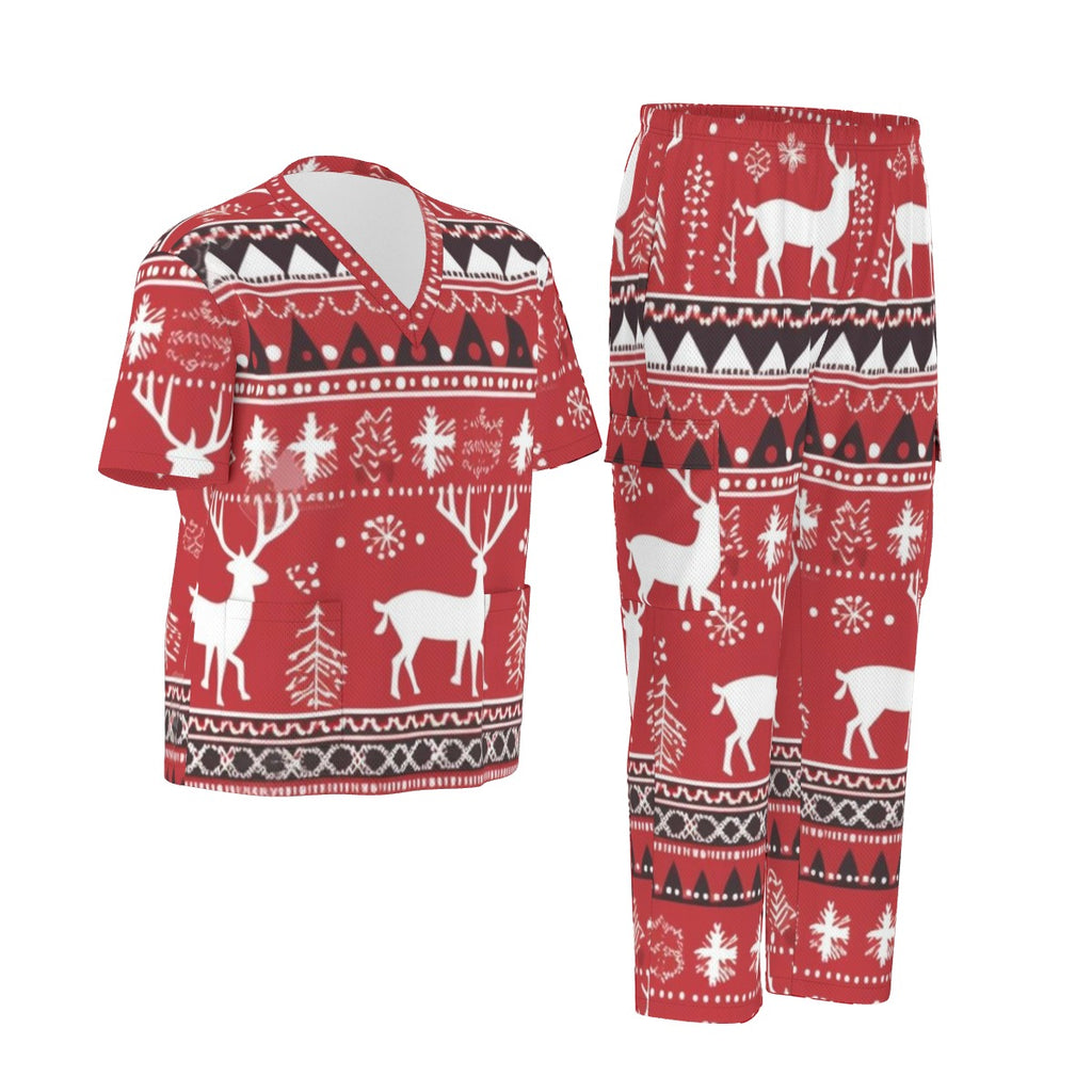 All-Over Print Unisex Scrub Set|Birdseye