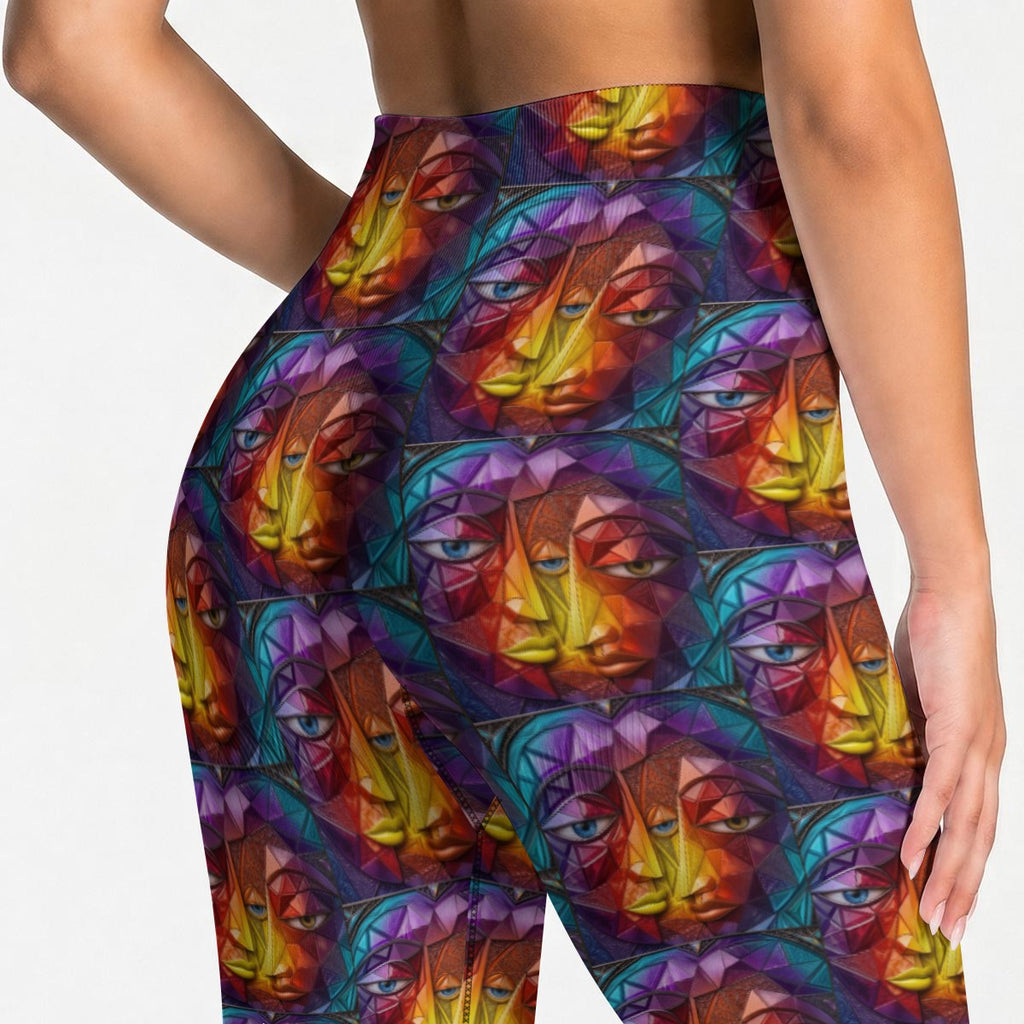 All-Over Print Women's Seamless High Waisted Butt-Lifting Leggings