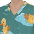 All-Over Print Unisex Scrub Set With Six Pocket
