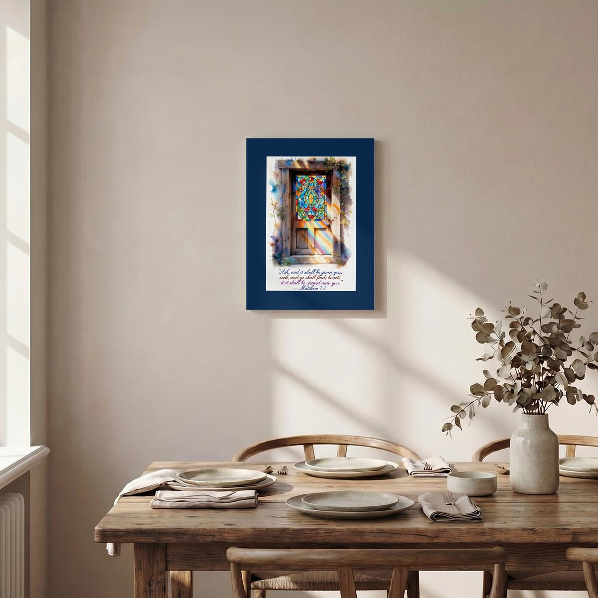 Vertical Framed Canvas Wall Art Printed in Canada