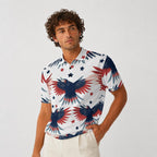 Polo da uomo in poliestere pesante con stampa all-over|210 g/m²