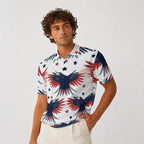 Polo da uomo in poliestere pesante con stampa all-over|210 g/m²