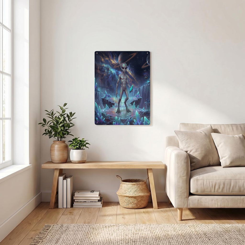 Thickened Rectangular Iron Wall Painting Printed in Canada
