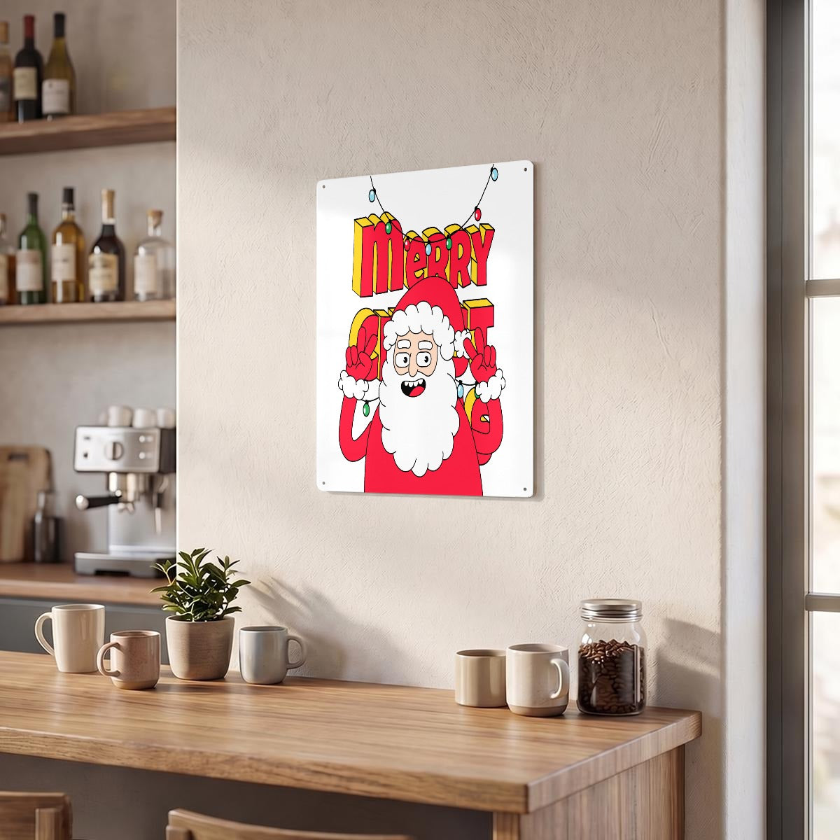 Thickened Rectangular Iron Wall Painting Printed in Canada