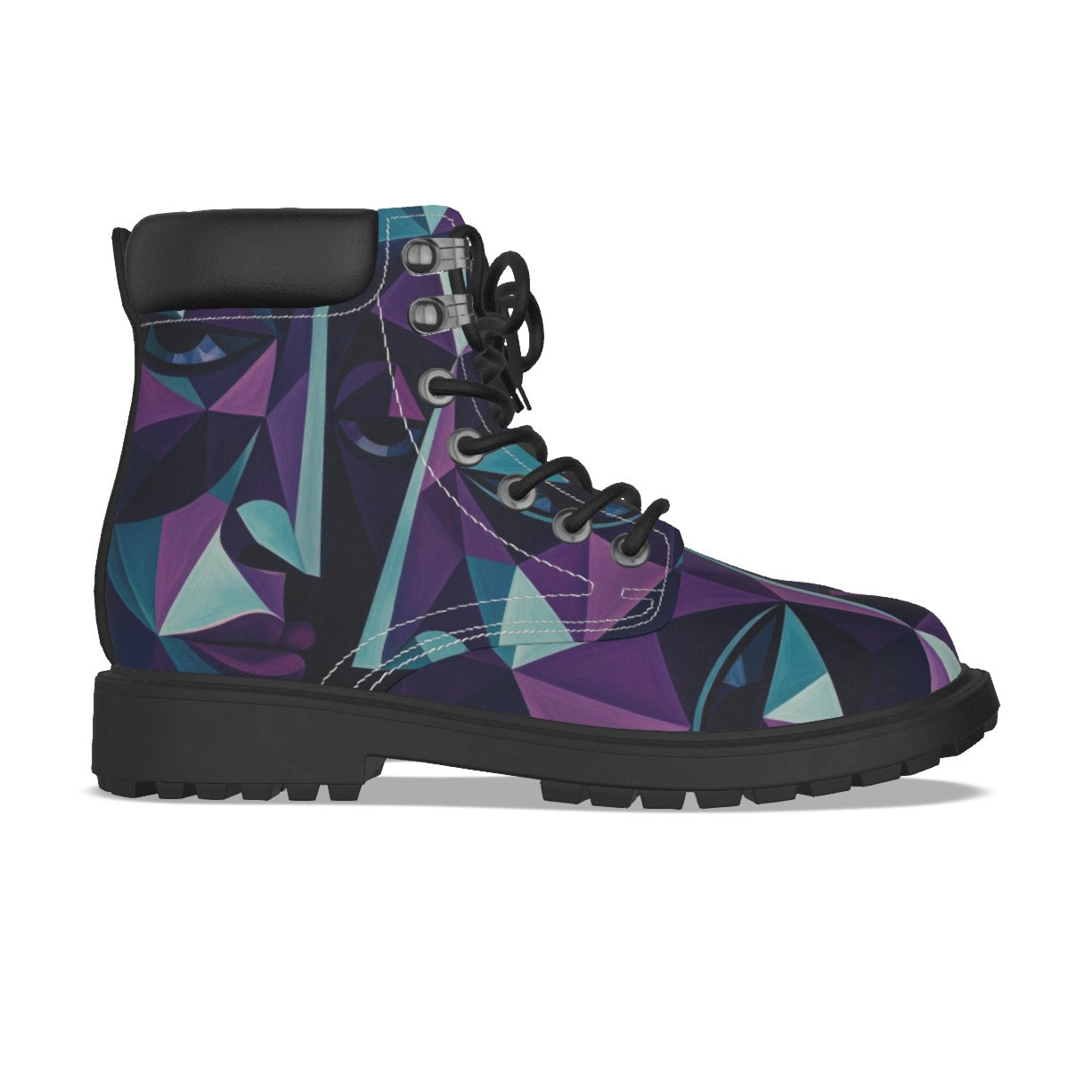 All-Over Print Men's Short Boots