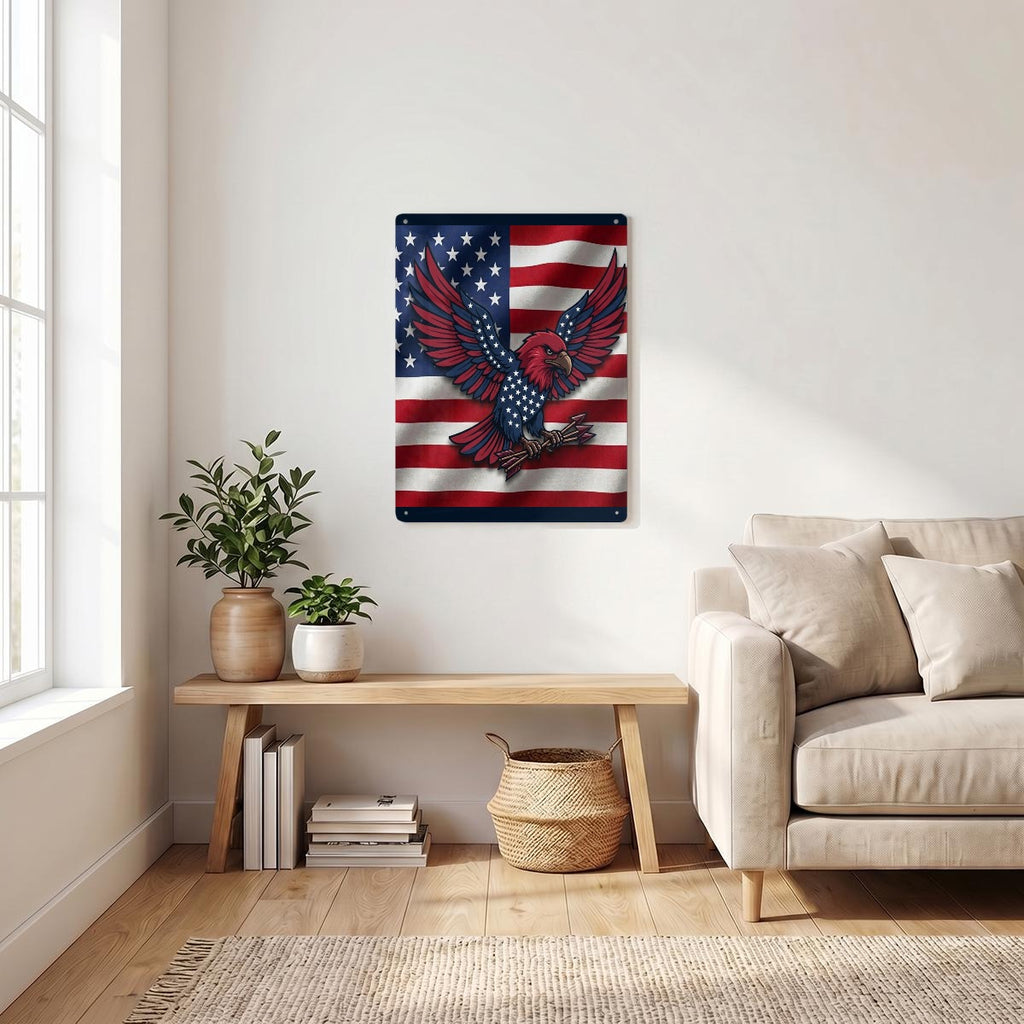 Thickened Rectangular Iron Wall Painting Printed in Canada